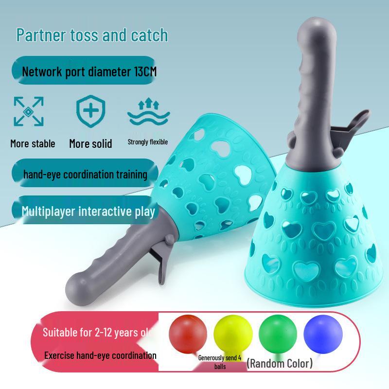 Cross-Border Children's Elastic Toss & Catch Ball - Indoor/Outdoor Parent-Child Sensory Training Toy