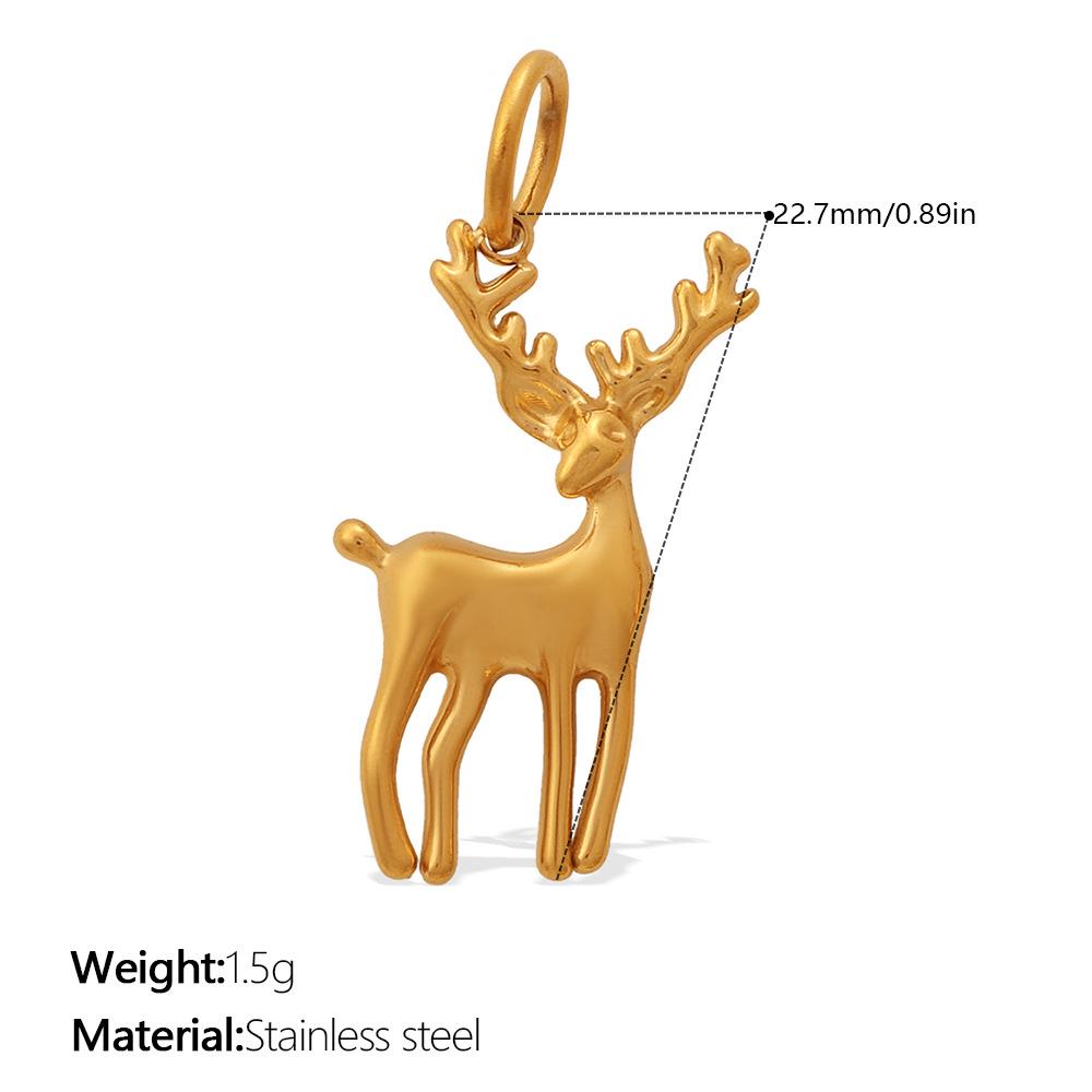 3D Animal Pendant Collection: Lion, Eagle, Deer, and Snake - Versatile Jewelry Accessory