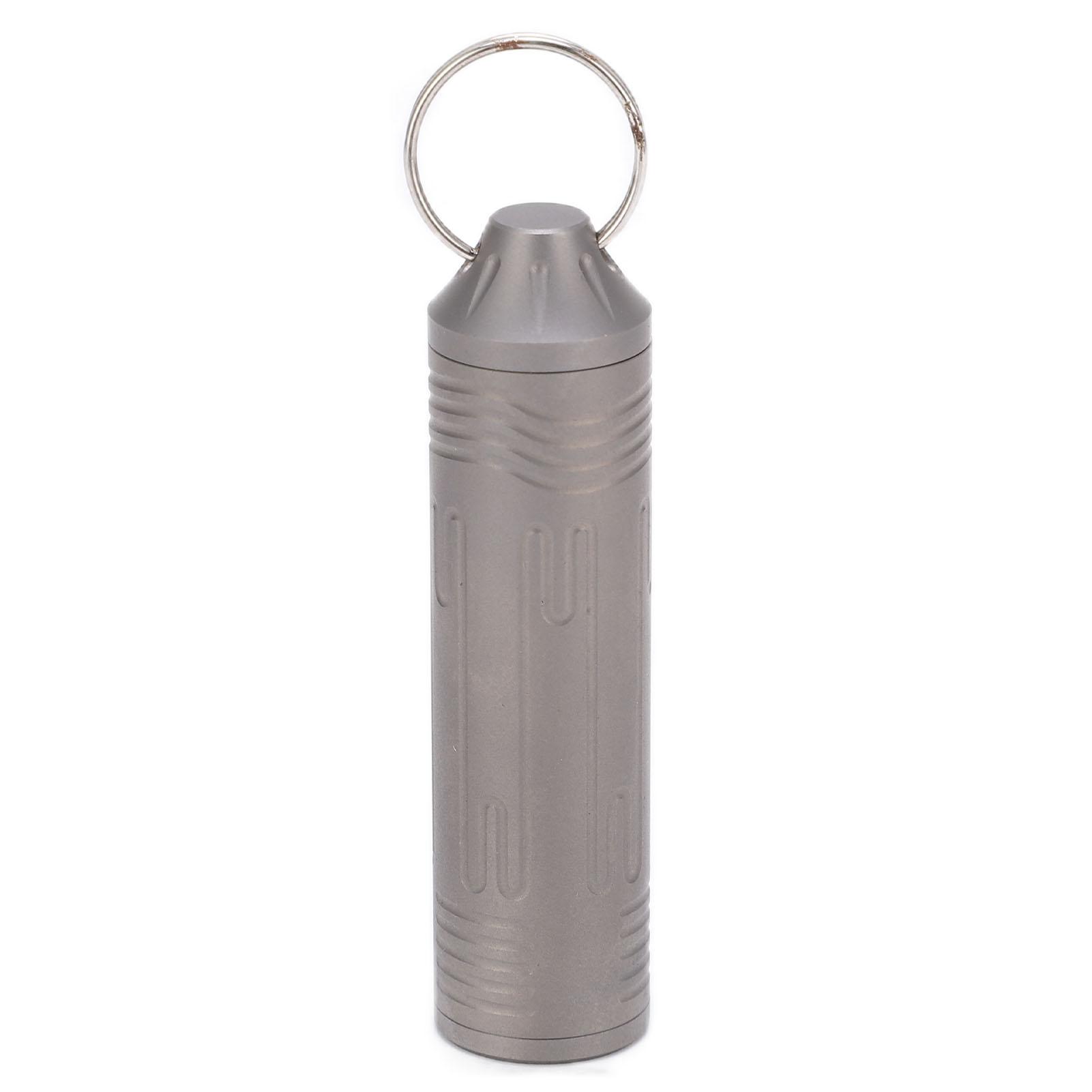 Pills Cases Keychain Portable Waterproof Emergency Medicine Storage Box for Outdoor Travel