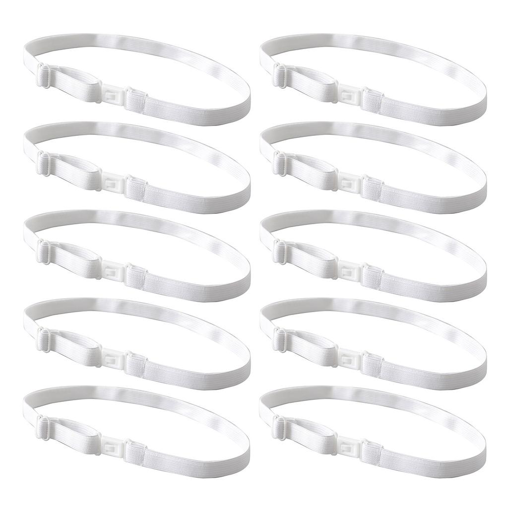 10Pcs Adjustable Extension Strap Belts Bow Tie Straps DIY Accessories with Clips for Boys and Men Suitable for All Types