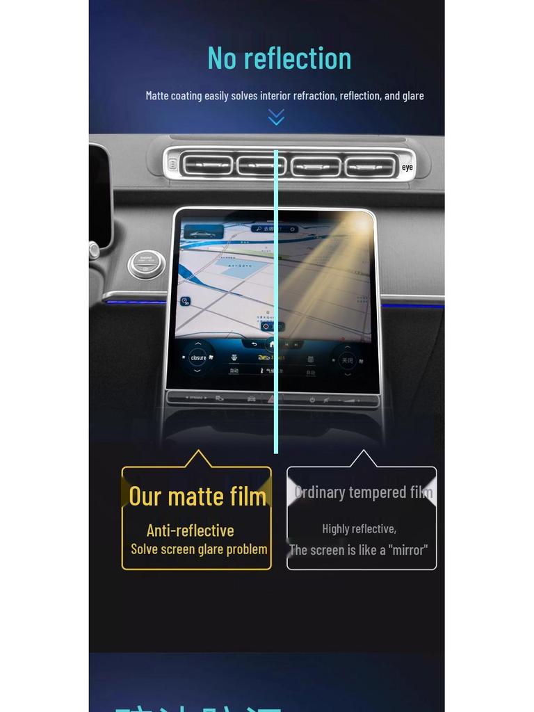 Tempered Film Screen for Geely 5th Gen Emgrand Center Console - 26 Models