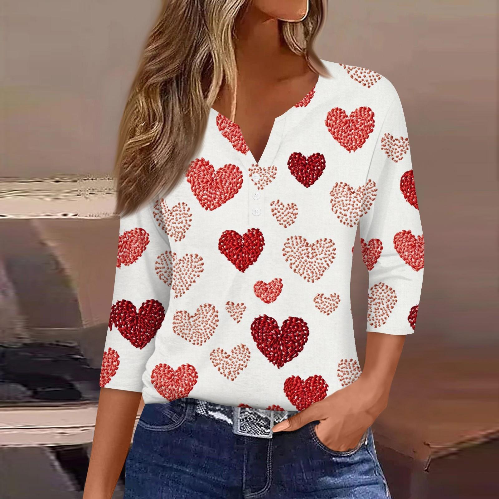 

Женская модная повседневная футболка с круглым вырезом и рукавом три четверти с принтом, топ XXXL