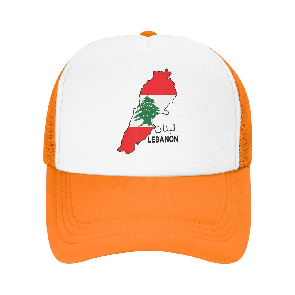 Lebanon Flag Map Beirut Cedar Tree Lebanese Mesh Baseball Caps Adult Fashion Sun Caps Dad Hat Adjustable Summer Trucker Hats