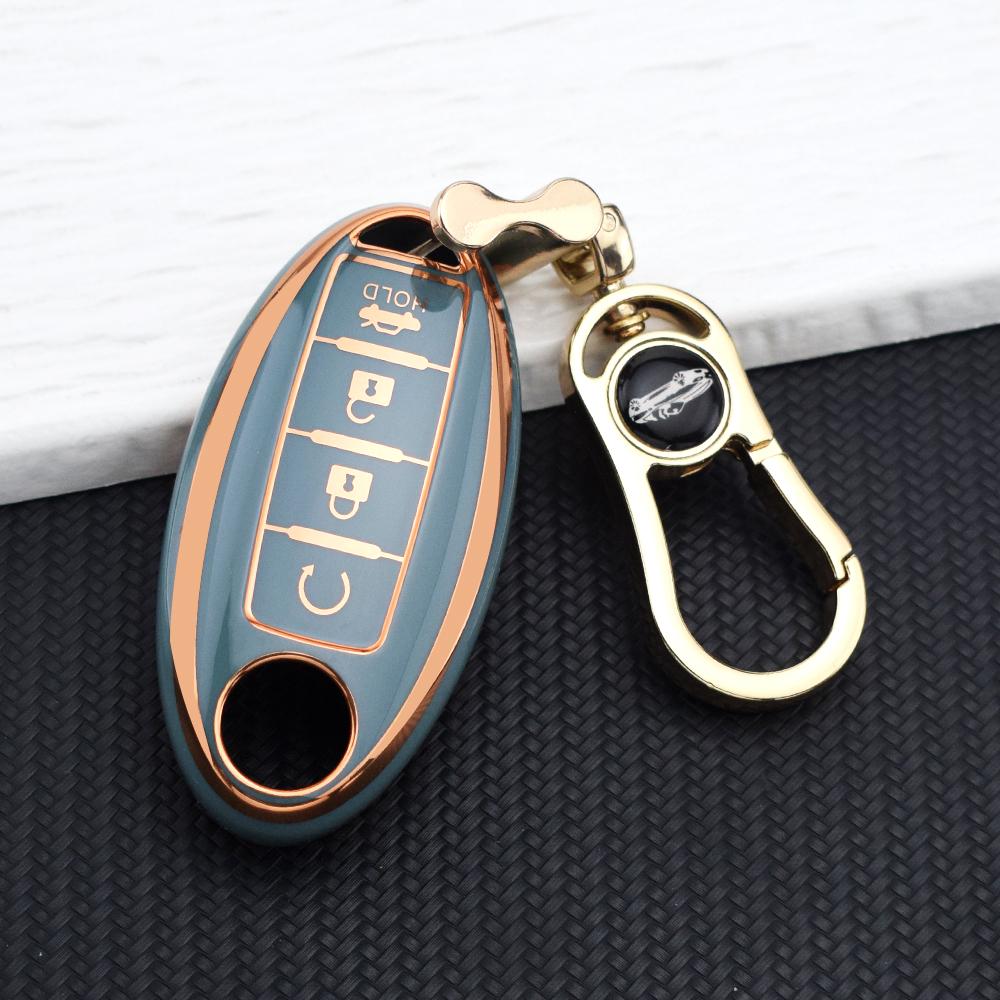 4 Buttons TPU Car Key Shell Case For NISSAN Maxima Altima Versa Sentra Sunny Sylphy Teana Qashqai X-Trail Juke Key Fob Cover Set