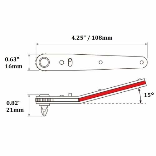 ANEX Ratchet Driver, Offset Type, Up-Head, 9-Piece Bit Set, No. 429