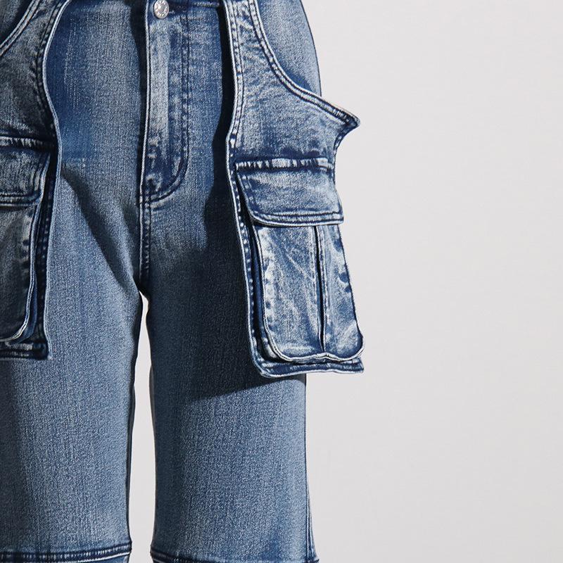 2025 Women's Japanese Retro High-Waist Patchwork Jeans