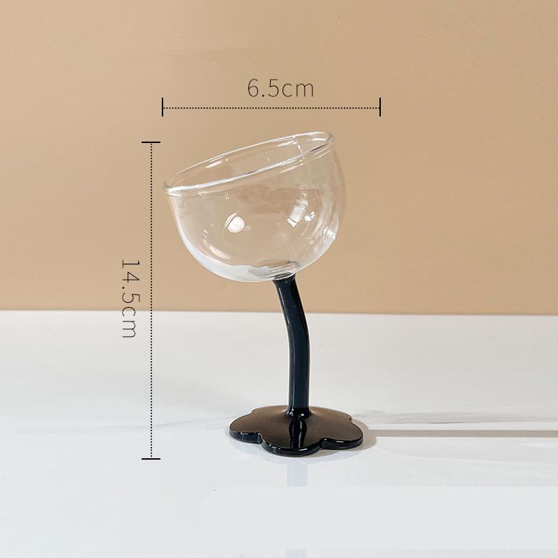 Glass Cup Vintage Lovely Flower Coffee Cups Crystal Glasses Cocktail Wine Champagne Water Glass Mug Drinking Wave Vases High Fee