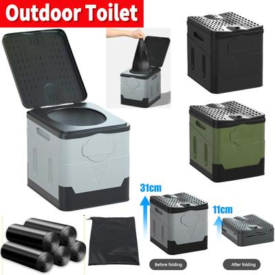 Portable Toilet Car Toilet Bucket Trash Can for Outdoor Camping Hiking Trips Beach Reusable Toilet Strong Bearing Capacity