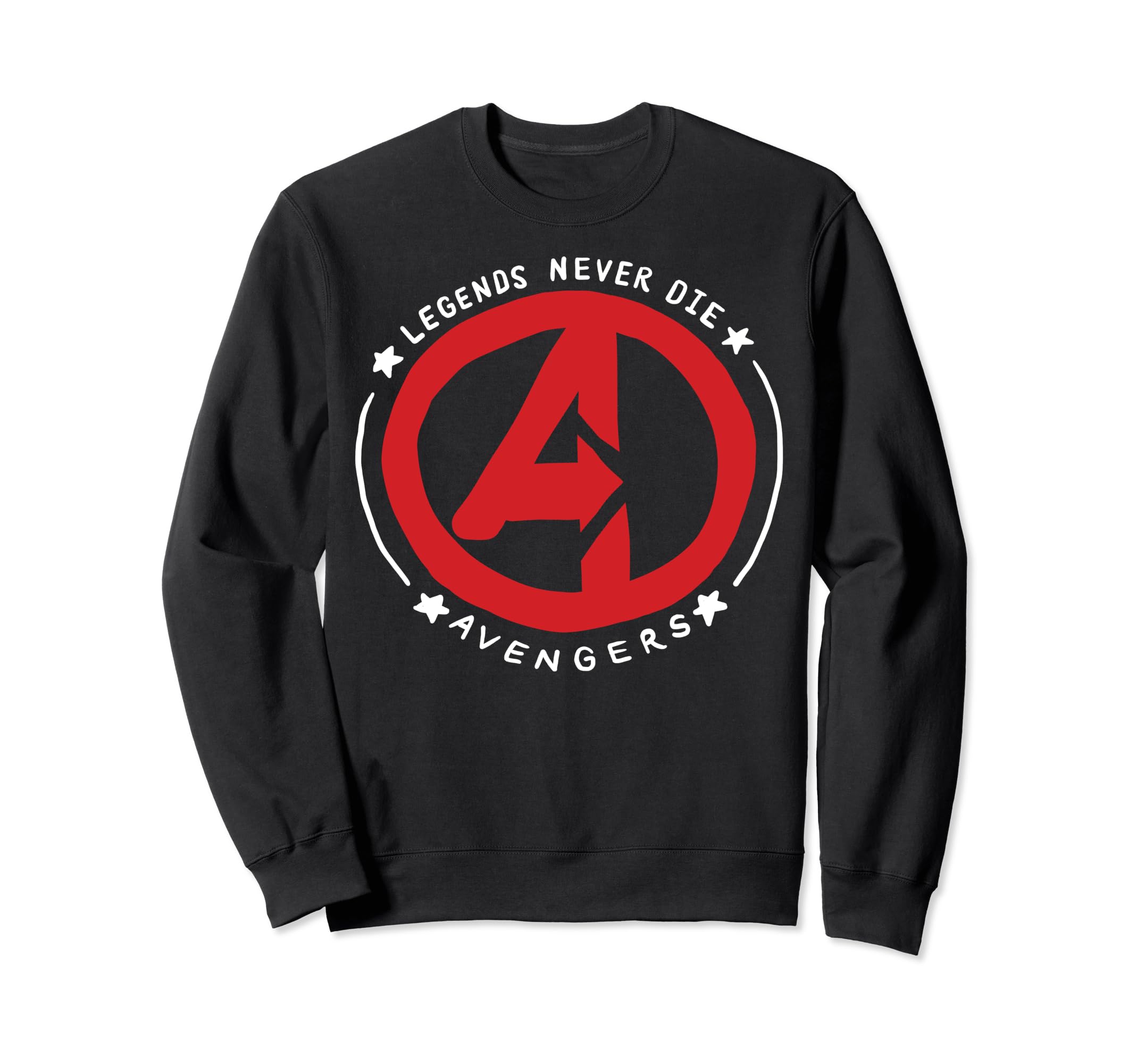 

Marvel Avengers Painted Legends Never Die Chest Logo Sweatshirt