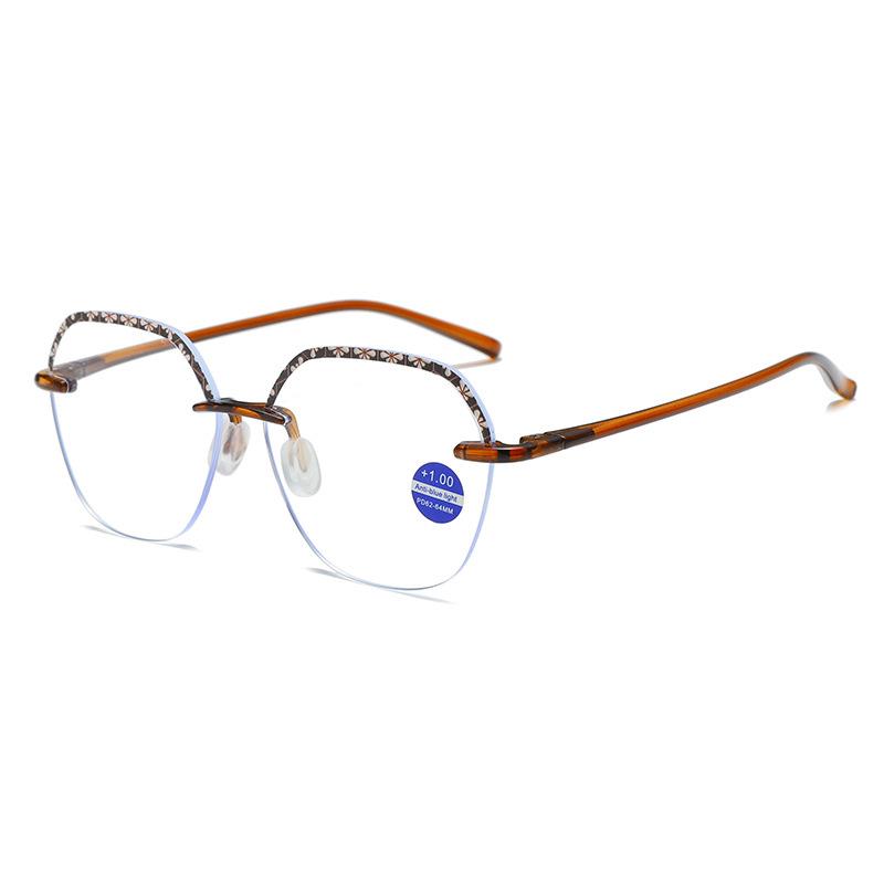 Versatile TR90 Rimless Anti-Blue Light Reading Glasses