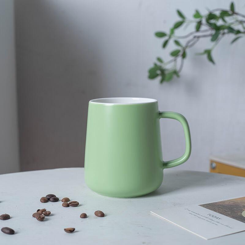 Ceramic Coffee Mug with Lid and Spoon