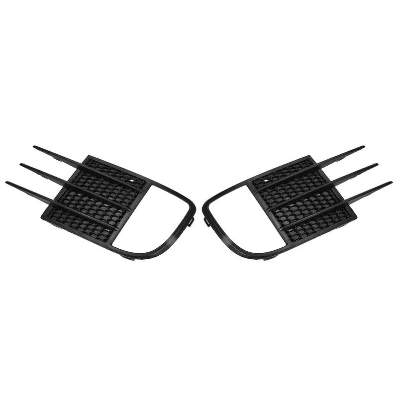 Front Bumper Fog Light Grille Grill Cover For VW For Golf MK6 GTD & GTI 2009-2013 Glossy Front Bumper Side Air Vent Splitter