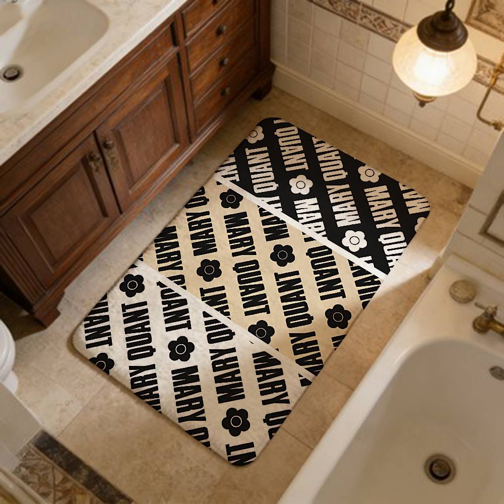 Fashion M-Mary-Q-Quants Floor Mat Cheaper Anti-slip Modern Living Room Balcony Printed Bedside Mats