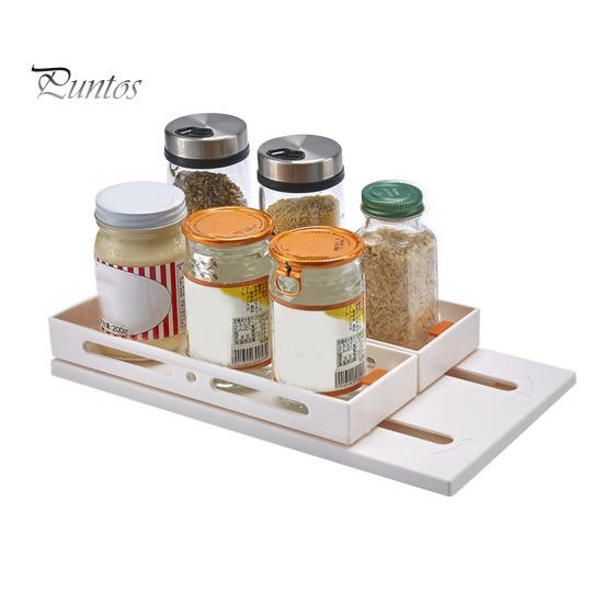 Storage Rack Strong Load-Bearing Expandable Design Large Capacity Easy Installation Multifunctional Pull-Out Cabinet Drawer Storage Shelf