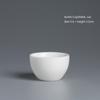 White Jade Kung Fu Small Tea Cup Tea Bowl Master Cup Egg-Shell White Porcelain Cup Jade Porcelain Tea Set Tea Tasting