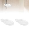 2 Pack Oval Shape Soap Holder Plastic Soap Storage Tray Easy Install Soap Rack  Shower Rail