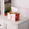 Decorative Christmas Tissue Paper Holder Non-woven Fabric Toilet Paper Storage Box Cover  Kids