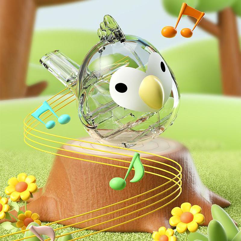 Průhledná Pískací hračka Vodní pták Děti Trénink orálních svalů Výslovnost Specifická píšťalka Nástroje pro trénink výslovnosti