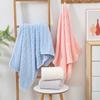 2pcs/set Cloud grid coral velvet towel set solid 1pc face towel and 1pc Largesize bath towel Quick Dry Towels bathroom for Adult