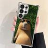 Animal Capybara Cute Plating Phone Case For Samsung Galaxy S24 S25 FE S26 Edge S23 Ultra S22 S21 Plus S20 Anti-Fall Airabag Cove
