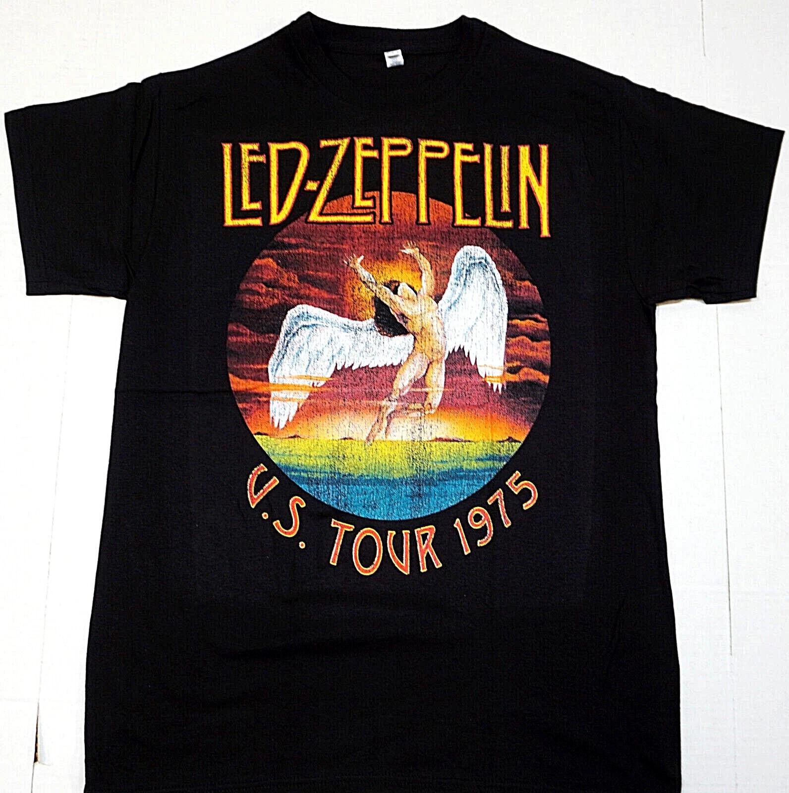 

Футболка Led Zeppelin Классический Рок Plant Paige Bonham JPJ Тройник Мужская Черная Новая XXXXL
