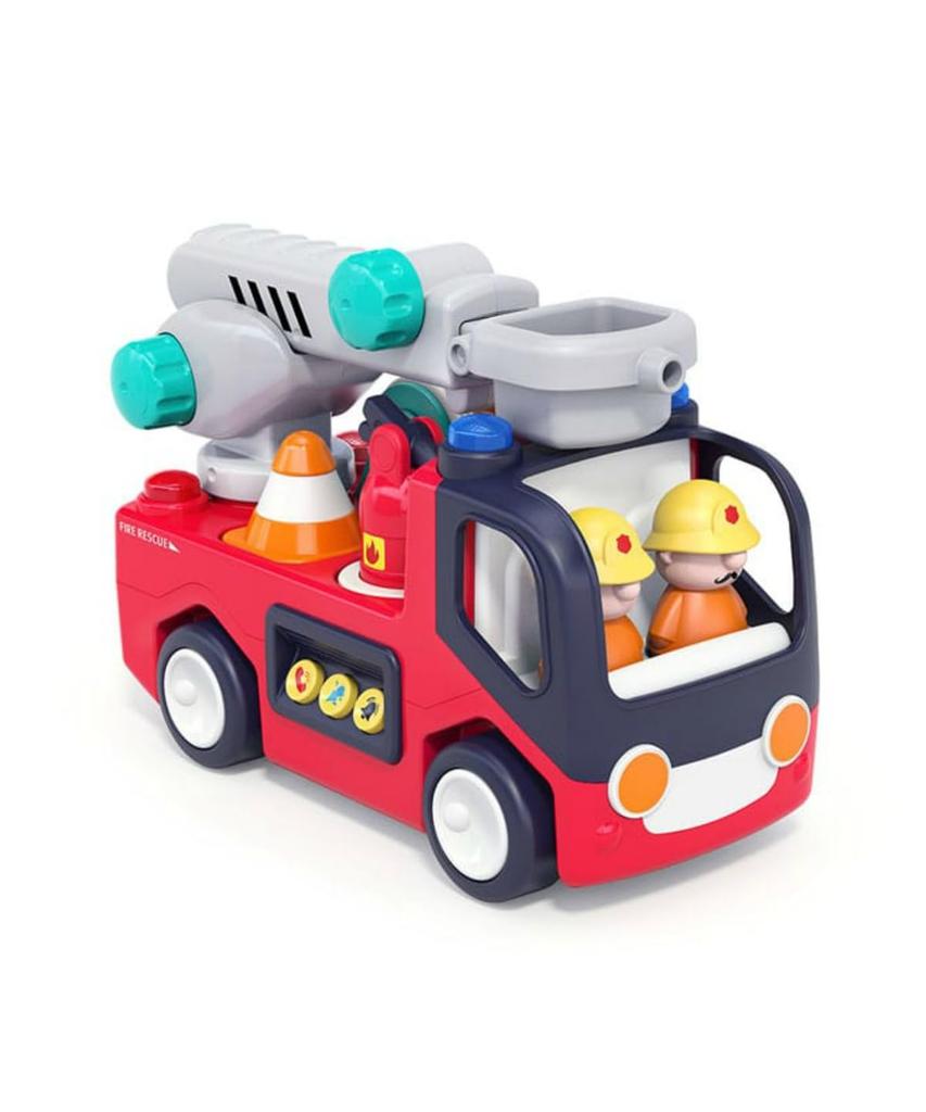 Hola Toys - Spousta zvuků Hasičské auto, které jezdí samo - pro děti od 1,5 roku - TYHOLE9998
