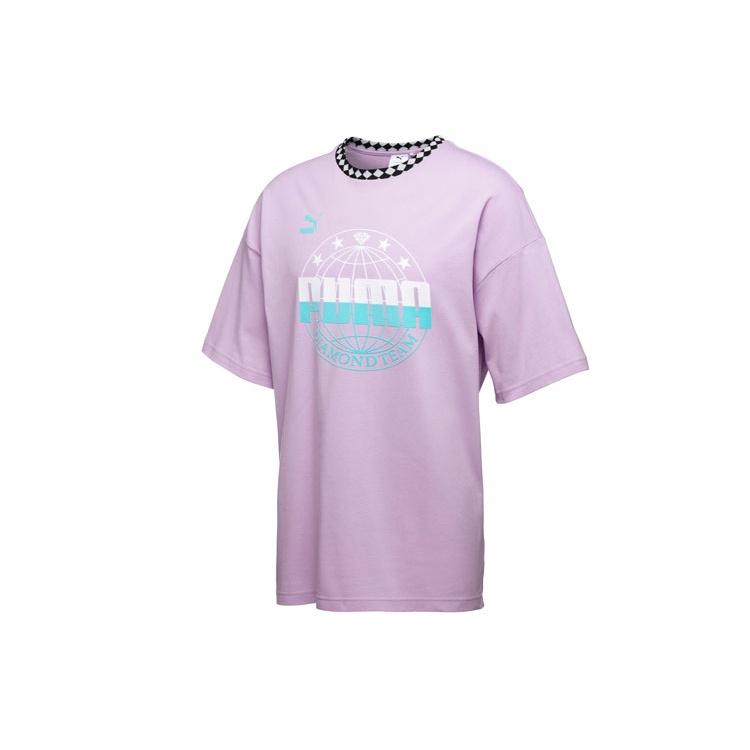 PUMA X Diamond Oversize Tee Purple Men s 575357-81 M