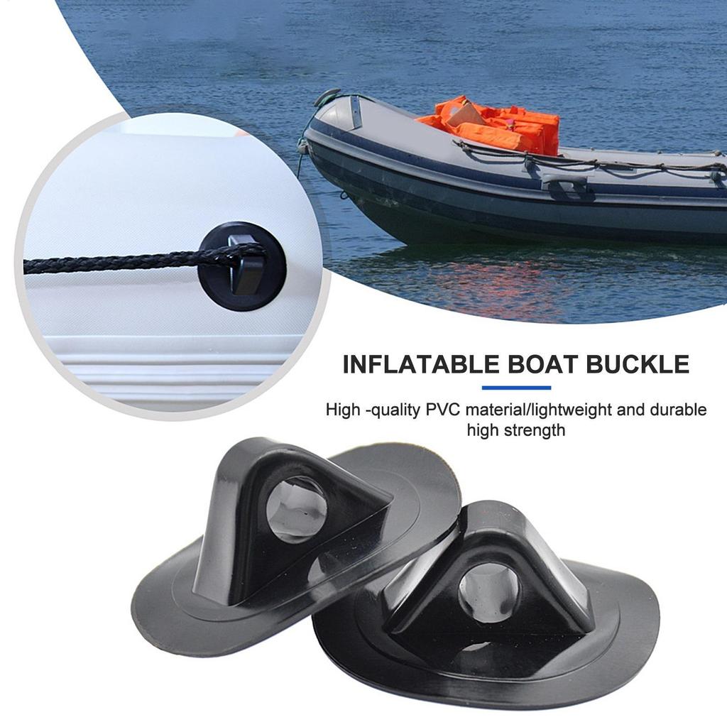 PVC Awning Buckle AnchorRope Buckle Set For Watercraft Inflatable Boat Safety Rope Tiebacks Kayaking Canoeing Rafting Accessory