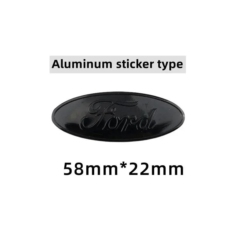 KRYQ4 Car Steering Wheel Logo Emblem Sticker CoverFor Ford Focus Kuga Fiesta Edge Explorer Escape Ecosport Mondeo Fusion Ranger Roush