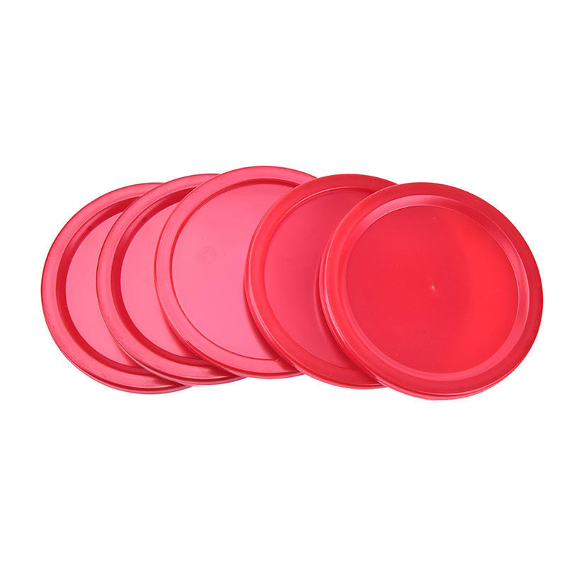 5Pcs Durable Mini Air Hockey Table Pucks 51Mm Puck Children Table Red