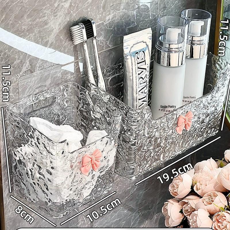 

Высококлассная настенная полка для хранения ванных принадлежностей, органайзер для косметики и полотенец