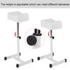 Height Adjustable Cosmetic Chair Home Shop Comfortable Seat Cushion Stool White