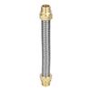 G3/4 Male Thread Air Conditioner Connecting Pipe Stainless Steel Corrugated Hose for Fan Coil Water