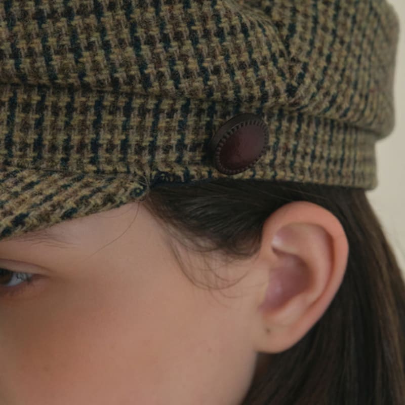 OUR NOSTALGIA Classic tweed matorros cap_Brown(O25-ACC06)