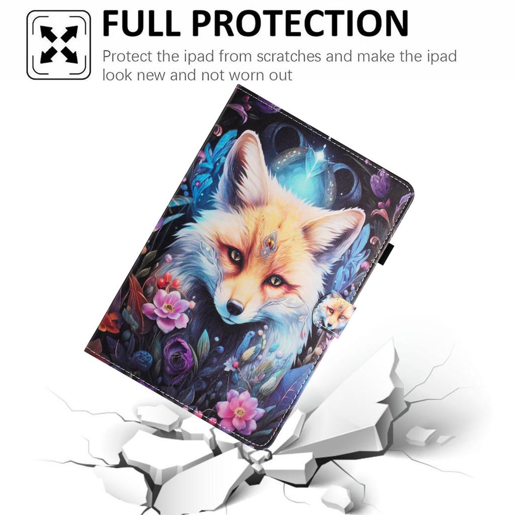 For Lenovo Tab M11/Xiaoxin Pad 11 2024 PU Leather Case Pattern Tablet Stand Cover with Card Slots