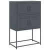 VidaXL Buffet anthracite 68,5x38,5x107 cm acier, armoire, armoire latérale, armoire de rangement, armoire, placard, buffet 846484