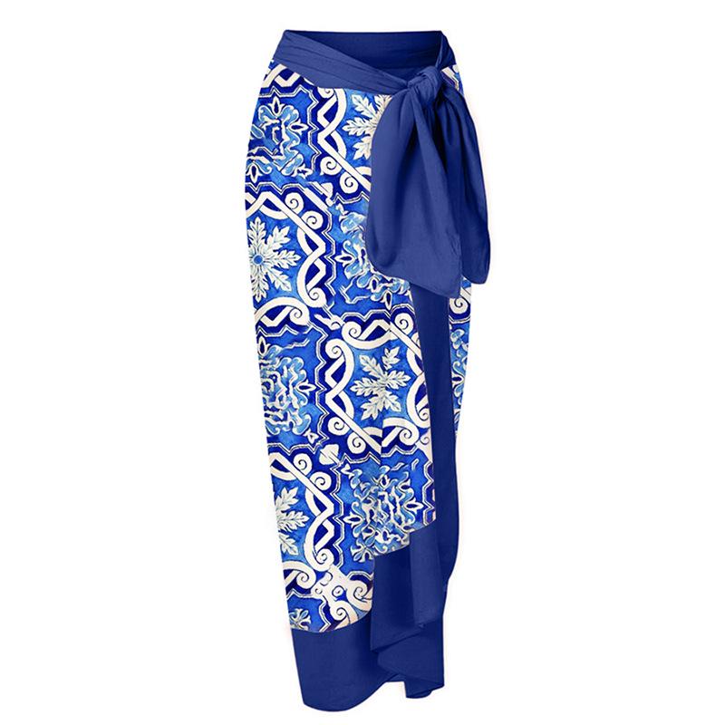 

Европейская и американская праздничная миди-юбка с принтом: Женский слитный купальник на завязках в пляжном стиле, хит продаж 22067841 One Size темно-синий