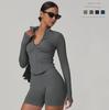 Women's Quick-Dry Stand Collar Long Sleeve Yoga Jacket