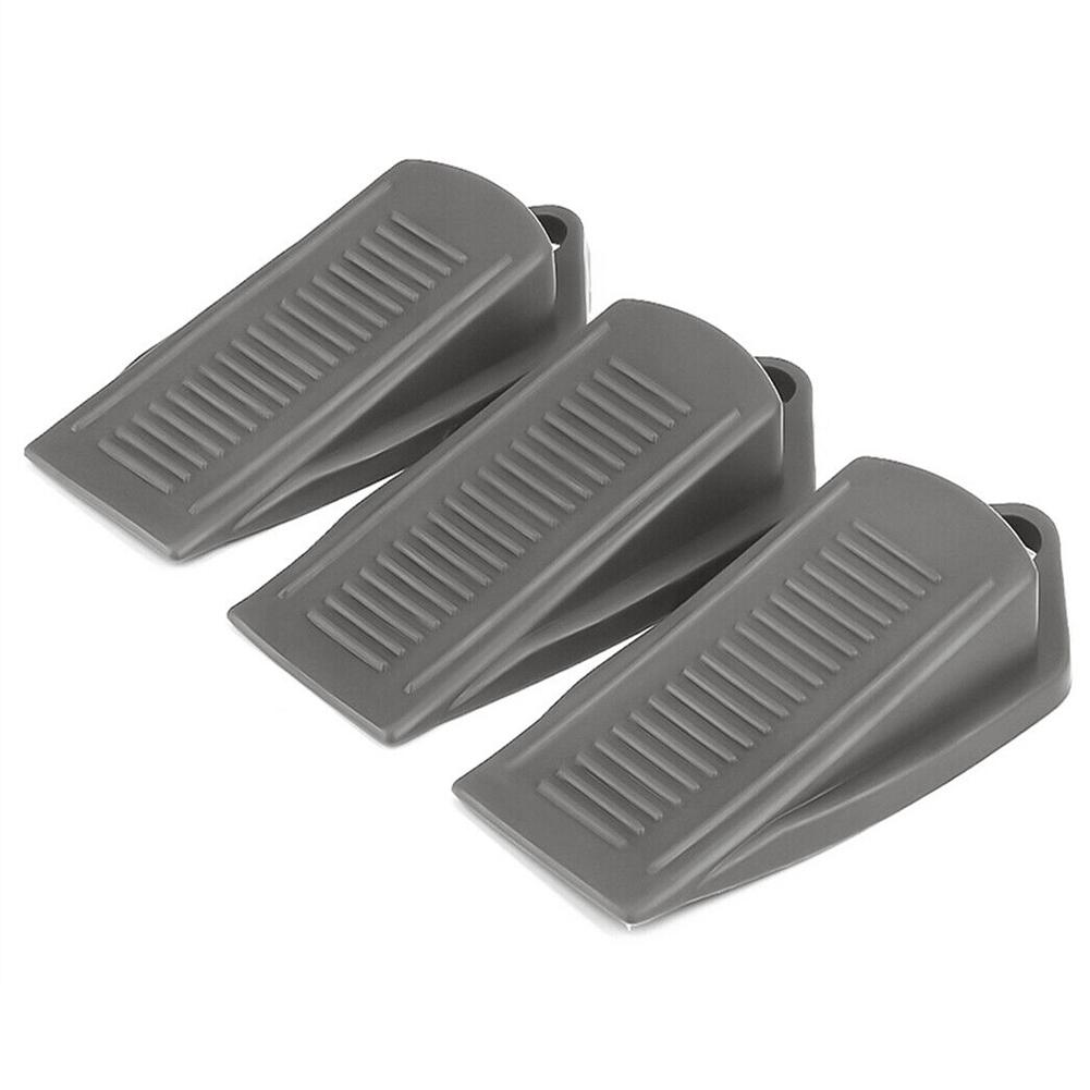 Door Stop Door Stopper Anti-collision Stopper Door Rear Retainer Reusable Shock Absorbent Wedge Doorstops Nail-free Waterproof