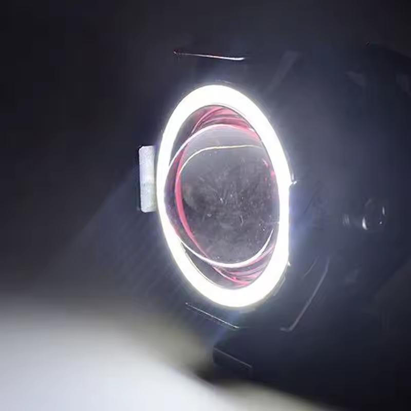 Motorcycle Headlight Fog Lights Super Bright Abgle Eyes Additional Spotlights Universal Moto Auxiliary U7 Mini LED Driving Lamp