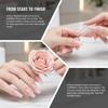 60Pcs Sandwich Nails Forms Nail Mold for Quick Nails Extension Plastic Nail Form Tools for Beginners Professionals Women
