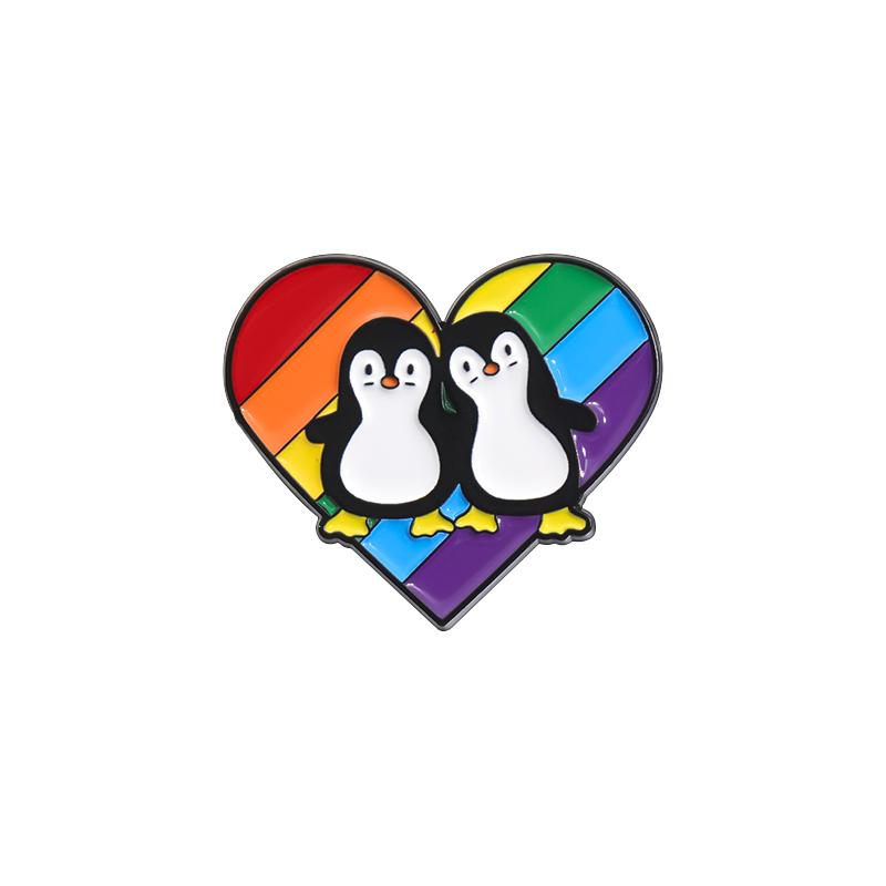 LGBT Regenbogen Emaille Pins Klingt schwul Ich bin verliebt Pride Metall Broschen Anstecknadel am Rucksack Schmuck Geschenke für Homosexuelle Lesben