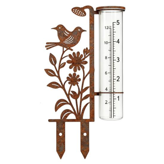 Exquisite Garden Ornament Gauge Rain Outdoor, 7.8 Inch Gauges for Measuring Precipitation, Freeze Proof Decorative Backyard Collector Gauge,