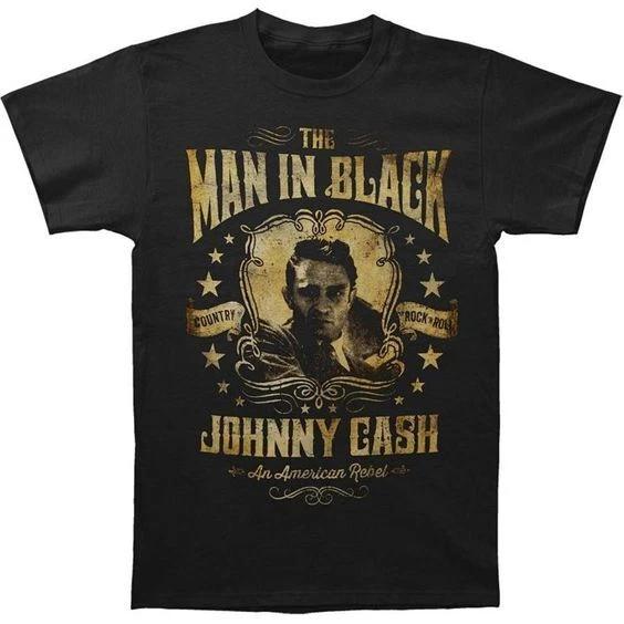 Johnny Cash Tshirt Johnny Cash Vintage Shirt The Unisex In Black S