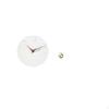 Silent Wall Clock Art for Home Office Kitchen Study Room with Brass Chinese Statue Mini Tea Pet