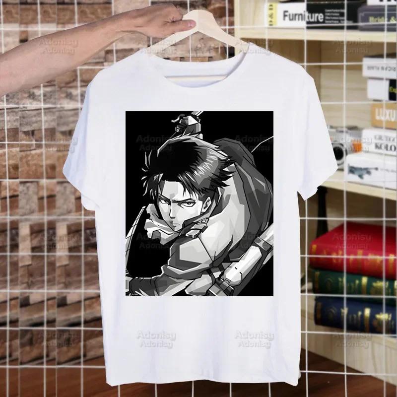 Shingeki no Kyojin Funny T Shirt Men Casual Short Sleeve Attack On Titan Tshirt Homme Manga Japanese Anime Allen T-shirt Tees