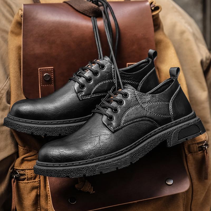 Topánky v britskom štýle Jeseň/Zima Pánske topánky z pravej kože Pánske čižmy Pánske topánky Oxford Topánky Derby Pánske brogues topánky