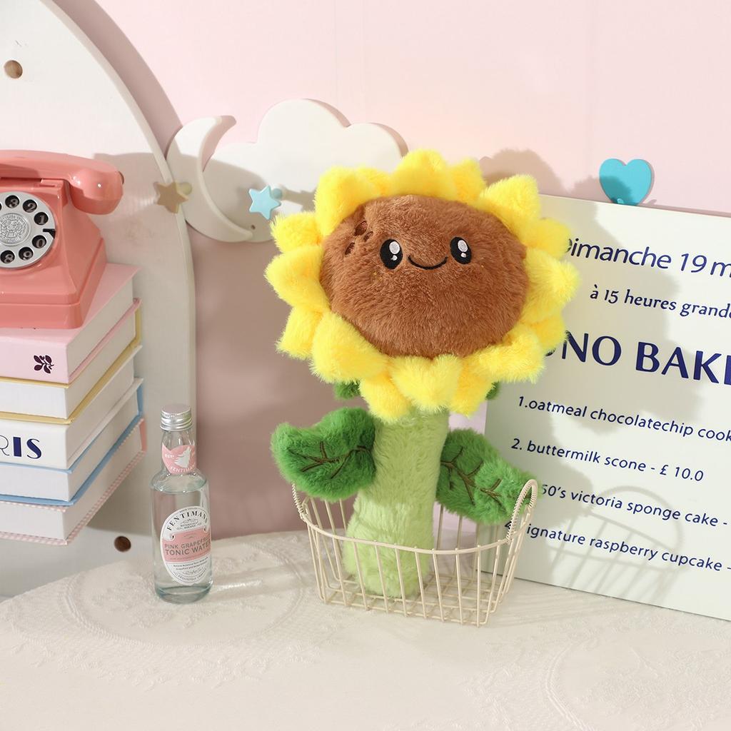 Simulation Cute Sunflower Doll Flowers Plush Toy Doll Desktop Decoration Ornaments Shooting Props Doll