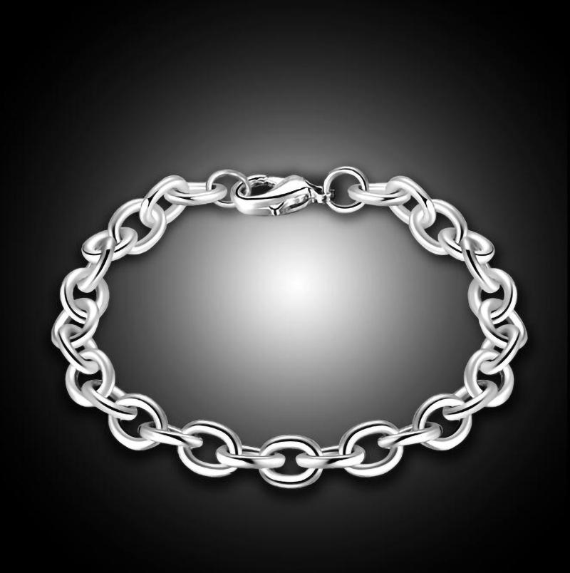 Trendy Titanium Steel Interlocking O-Shaped Bracelet for Men and Women