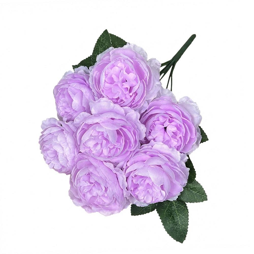 

7 Heads Peony Artificial Flowers Silk Petals Multicolor Decorative Flowers Photo Props Floral Arrangement светло-фиолетовый